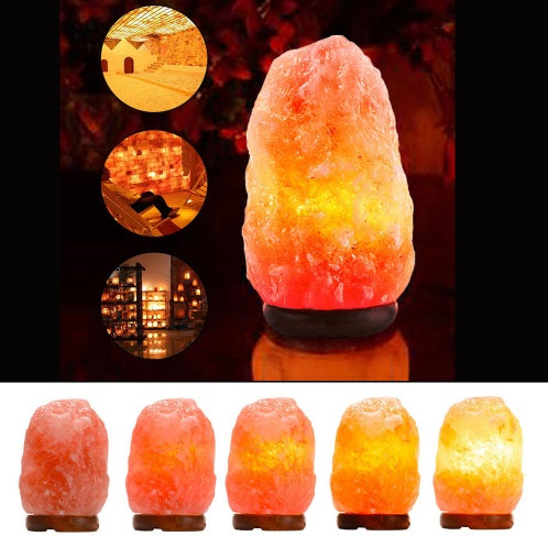 Crystal salt lamp