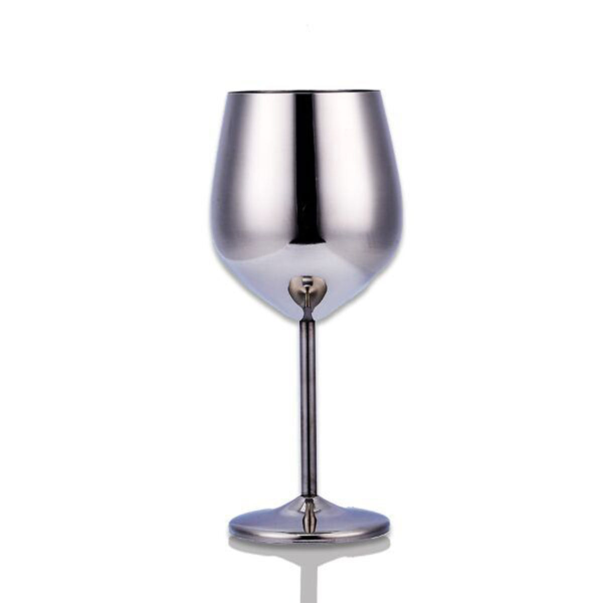 Stainless steel wine glass