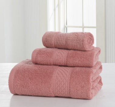 Cotton soft double-sided towel set