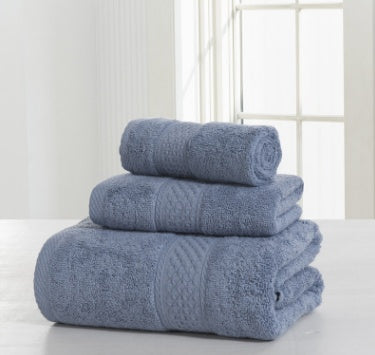 Cotton soft double-sided towel set