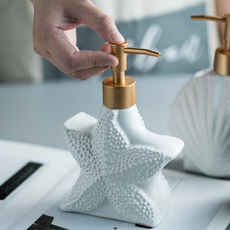 Nordic Style Ceramic Bathroom soap dispenser