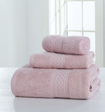 Cotton soft double-sided towel set