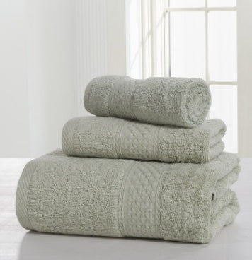 Cotton soft double-sided towel set