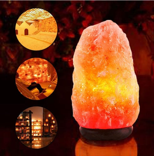 Crystal salt lamp