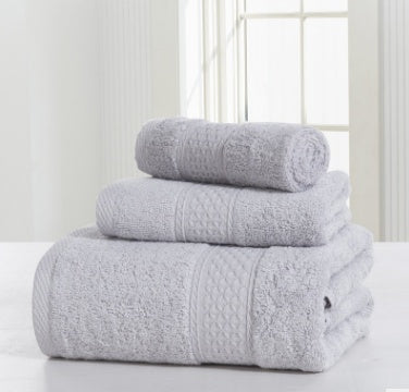 Cotton soft double-sided towel set