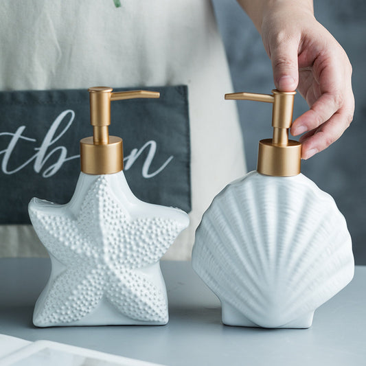 Nordic Style Ceramic Bathroom soap dispenser