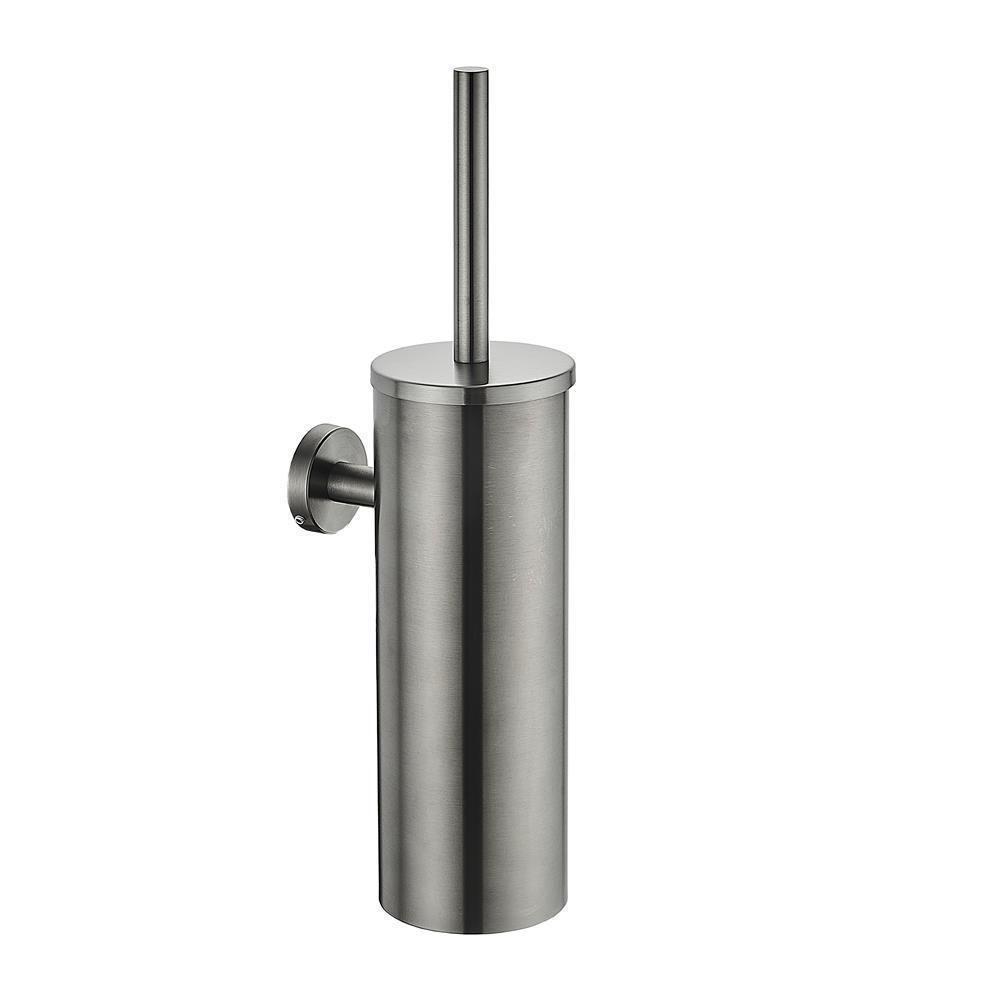 304 Stainless Steel Toilet Brush Punching Bathroom Wall Mounted Toilet Brush Cleaning Vertical Bracket