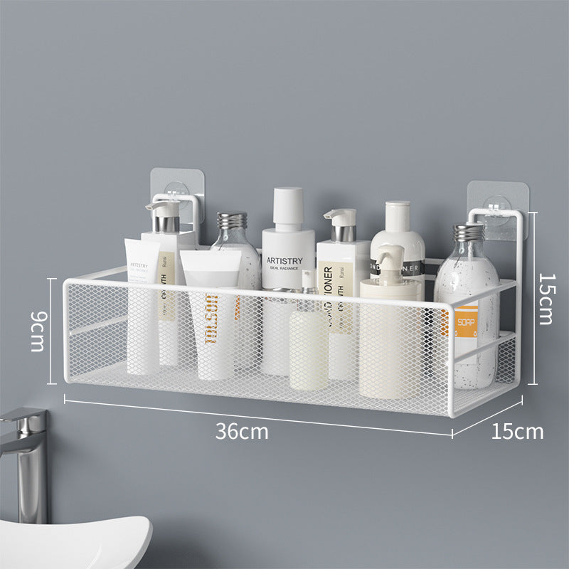 Wall-Mounted Shelf Shower Organizer