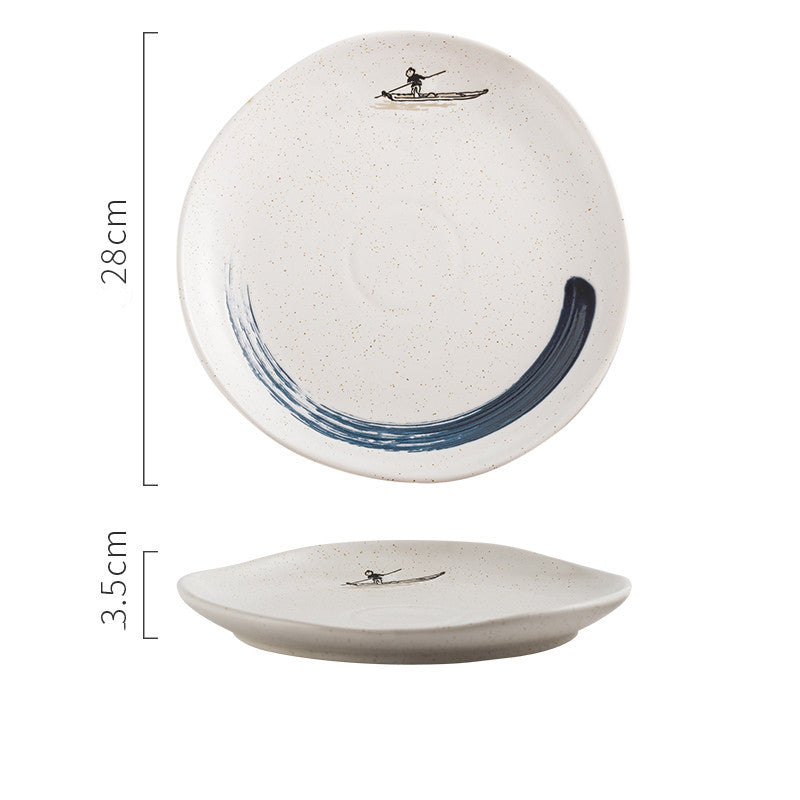 Irregular Ceramic Plates With Special-shaped Creative Discs