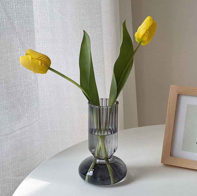 Striped Glass Vase