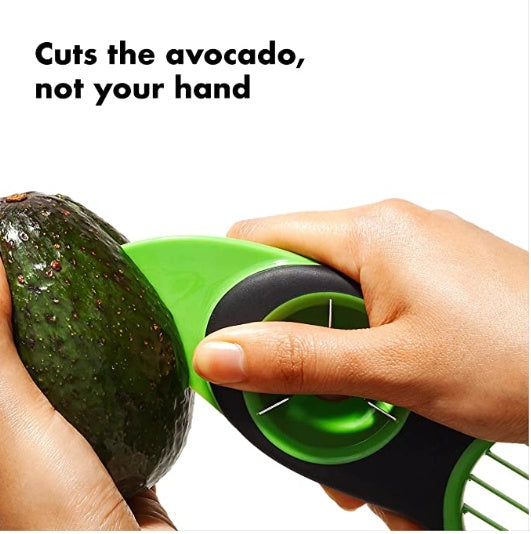 Knife Pulp Separation Three-in-one Avocado Corer Slicer