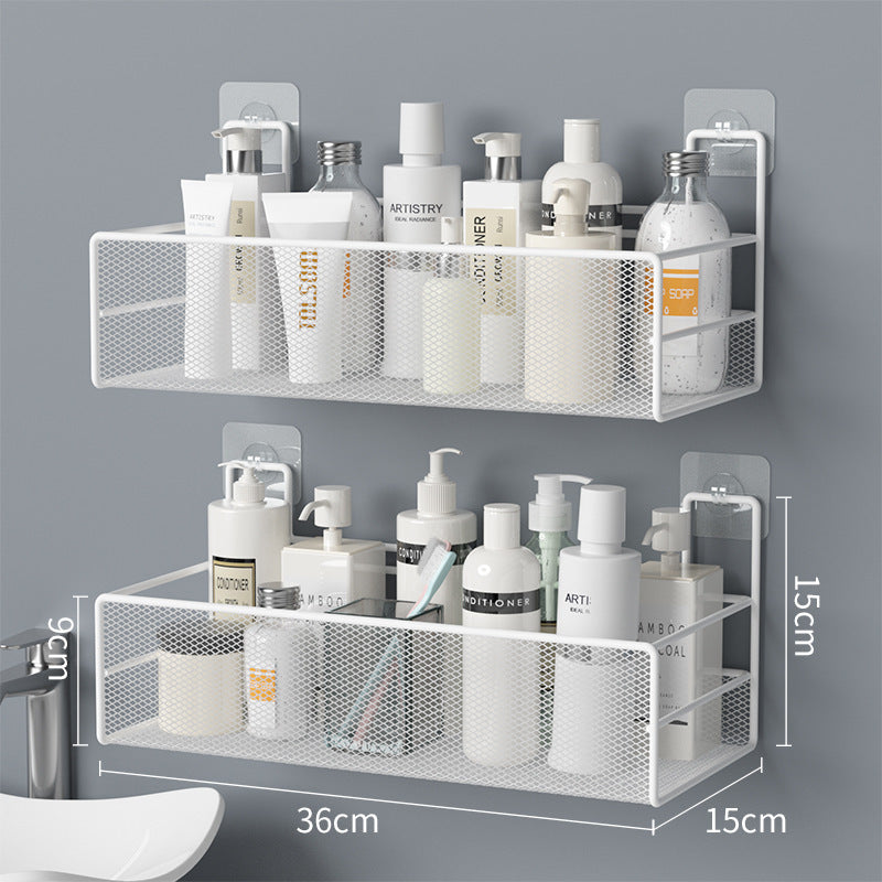 Wall-Mounted Shelf Shower Organizer