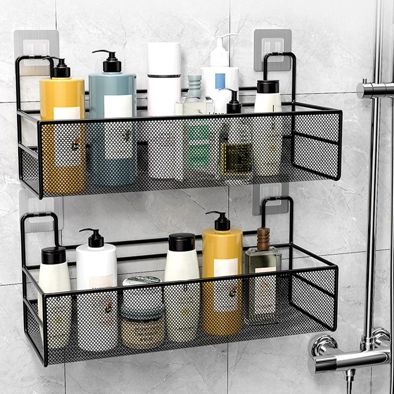 Wall-Mounted Shelf Shower Organizer