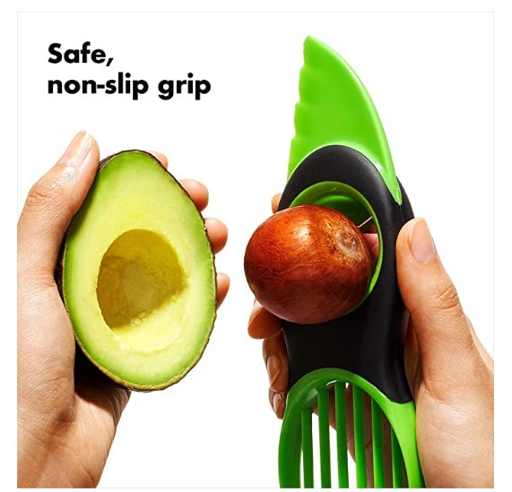 Knife Pulp Separation Three-in-one Avocado Corer Slicer