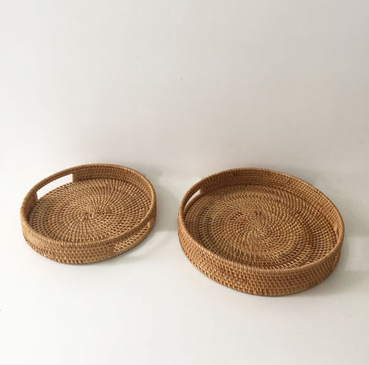 Hand Woven Storage Tray Basket