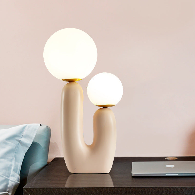 Double-head Resin Table Lamp